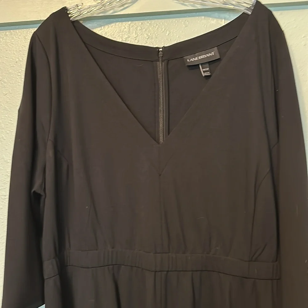 Lane Bryant Little Black Dress Plus Size 18 20 Fit & Flare Jersey Knit Stretch - Picture 3 of 10